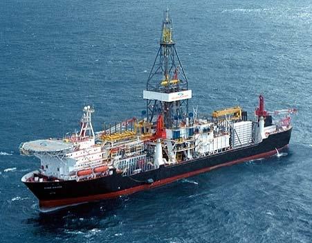Ultra deepwater drillship Max water depth 10,000 ft Max drilling depth 35,000 ft Off line stand