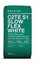 for Natural Stone & Tiles White Slow Set Flexible Adhesive for Natural Stone
