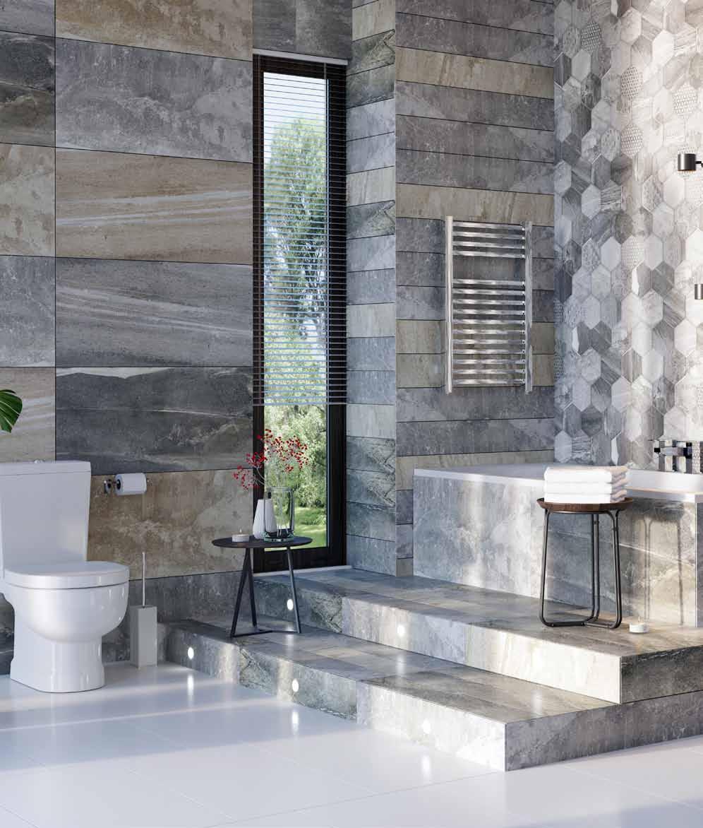 RECTIFIED ANTI-SLIP SANTI A new modern classic, this stunning large format tile is available in three different colours and two sizes giving you a sophisticated finish perfect for a contemporary