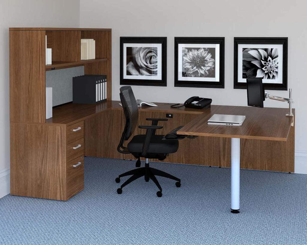 Open concepts, single workstations or private offices can all be easily