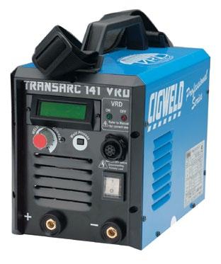 TRANSARC 141VRD VRD Specifications Processes Supply Voltage Current Range Duty Cycle Recommended Generator Power Source Weight Power Source Dimensions Features Lift TIG (GTAW) inverter welding power
