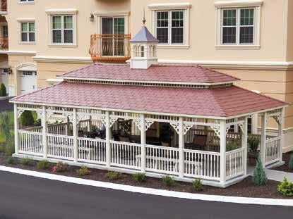 15' x 30' Rectangle Bell Roof with Arched