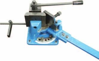 UB-100 BAR BENDER COLD BENDING Flat: 100x5mm Square: 16x16mm Round: Ø18mm Angle Steel: 60x8mm HYDRAULIC CHASSIS PUNCH SET Suitable for punching large holes