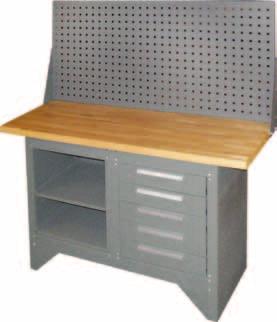 feet Flat packed for transport Assembles in minutes Weight: 40kg WORK BENCH Dimensions