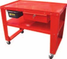 pan 940-1040mm table height adjustment Lockable tool drawer & storage shelf 2 fixed & 2 swivel/brake castor wheels 135 ex GST 148.