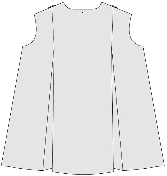 With right s together fold dress fronts and back on center pleat line and align out pleat lines to lay on top of each other. Pin or baste in place.