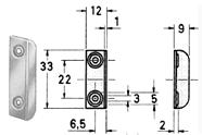 be used as 1 point locking (up or down) Push Button Mechanism (details page 2-3) 23.