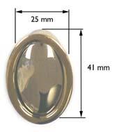 21254: 25 mm backset mechanism with installation kit With satin nickel oval button & ring 24.