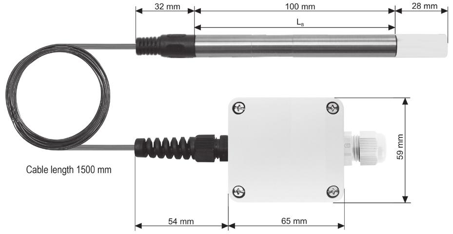 For mounting of external measuring probes, commercially available bayonet connectors or mounting flanges can be used. Please ask for our accessories overview.