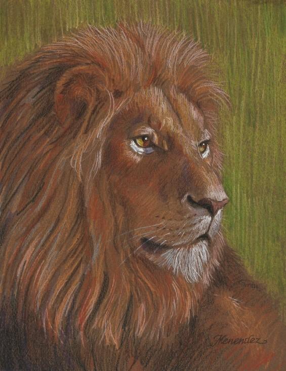 July 10, 2016 Seminar LOCATION: PLANTATION OAKS CLUBHOUSE Majestic Lion This is colored pencil on 8.5 x 11 toned paper.