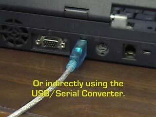 Or indirectly using the USB/Serial Converter. 27.