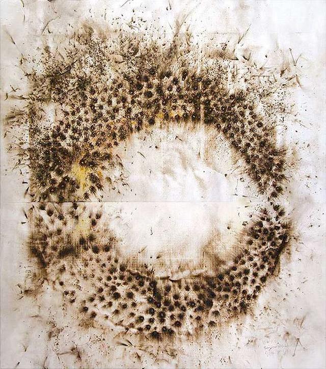 Cai Guo-Qiang uses fireworks for drawing Video of Cai Guo- Qiang s explosion drawings Cai