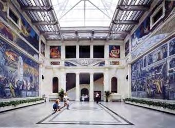 Fresco In 1932 the Mexican Muralist Diego Rivera began painting a series of 27 fresco mural panels at the Detroit Institute of Arts in Detroit, Michigan.