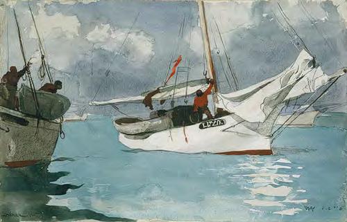 1917 Winslow Homer, Fishing
