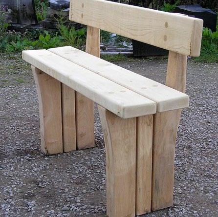 The rustic parkland bench features a simple natural style and robust vandal proof construction which makes it the perfect choice for nature