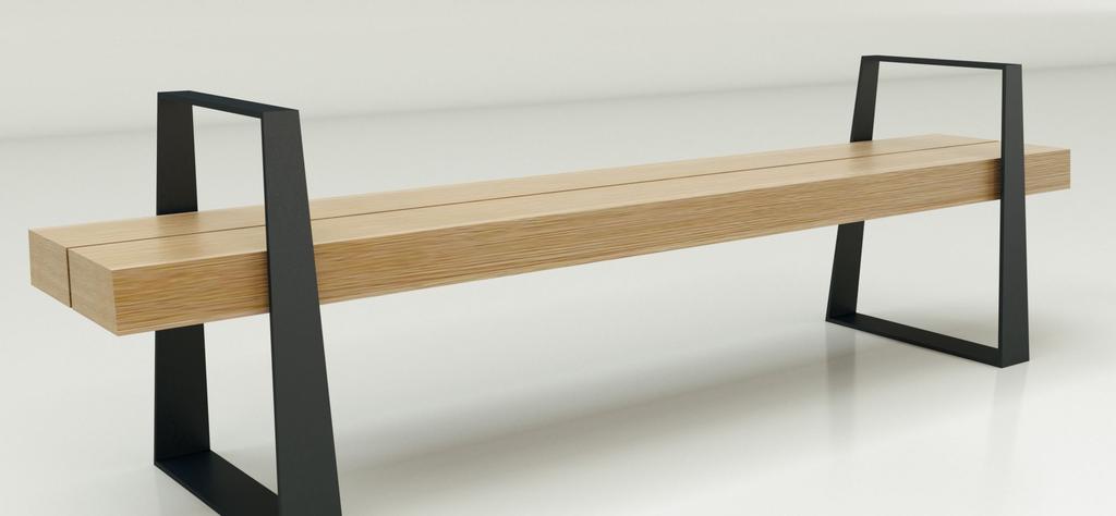 THE ARM FOLD BENCH Is designed with a simple stylish flare that will complement any public space The open steel frame tapers too its base to give a solid planted feel whilst the seats almost float in