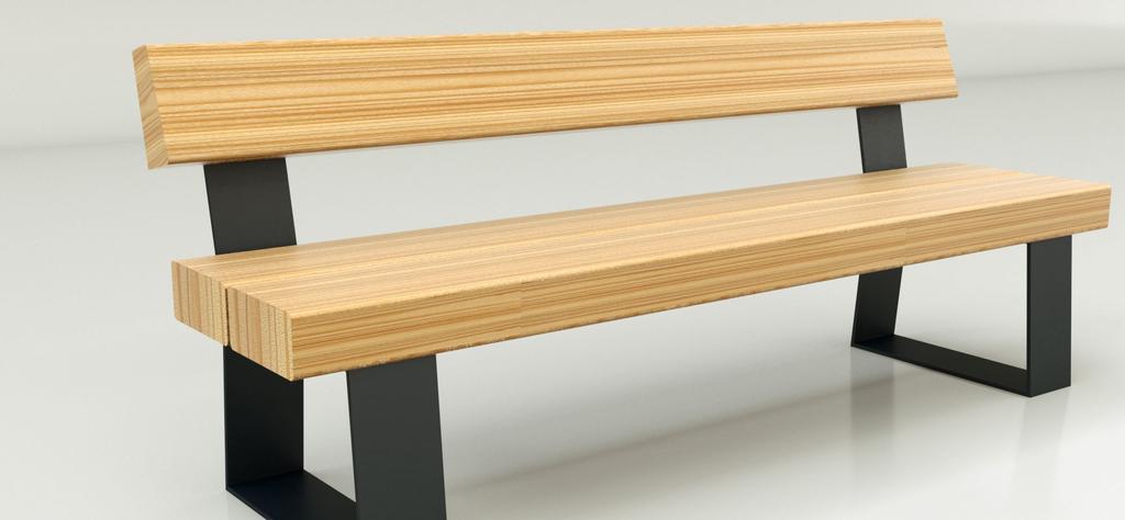 THE FOLD BACK BENCH Offers a contemporary and extremely durable seating option for a wide variety of public spaces.