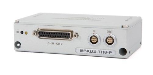 EPAD2/CPAD2 EPAD2/CPAD2-TH8-P Intelligent amplifier with integrated 24-bit A/D conversion 8 galvanically isolated input channels Automatic sensor block detection Signal connection via 25-pin SUB-D