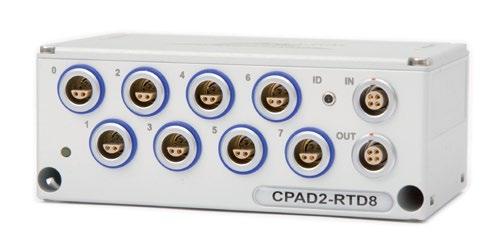 EPAD2/CPAD2 Modules EPAD2/CPAD2-RTD8 Intelligent amplifier with integrated 24-bit A/D conversion 8 isolated Resistance Temperature Detector channels RS-485 or CAN interface CPAD2-RTD8: EPAD2-RTD8: