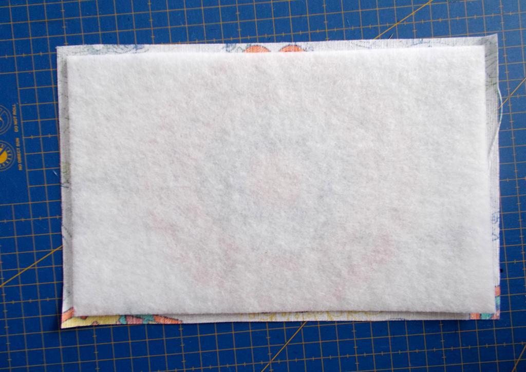 -Cut the interfacing and fleece using the dashed lines of the pattern pieces.