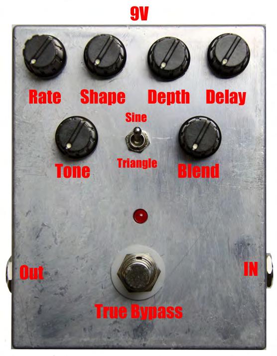 Operating Overview Blend: Controls the ratio of wet vibrato signal to dry signal. Depth: Controls the intensity of the wet vibrato signal.
