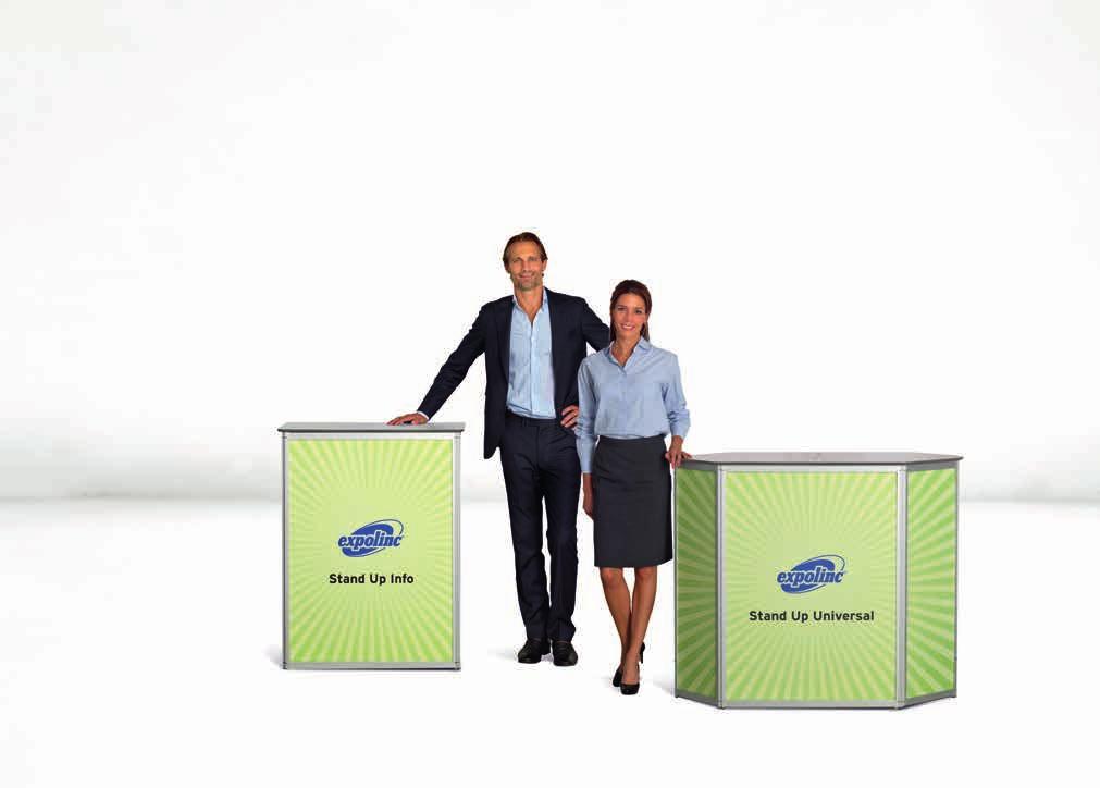 Stand Up For meetings large and small The Stand Up counter becomes a natural meeting place in an event