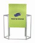 The Stand Up package includes frame, top shelf, internal shelf and padded nylon carrying bag with