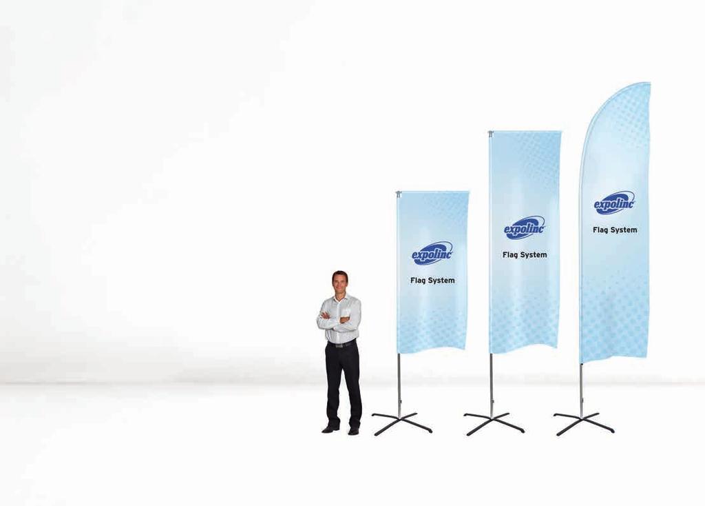 Flag System Rectangular or curved format Flags of different shapes have