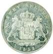 BAVARIA: Ludwig II, 1864-1886, AR gulden, 1866, KM-884,