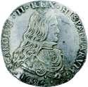 MILAN: Carlos II, 1665-1700, AR filippo (27.