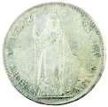 MEXICO: AE ¼ real (8.89g), San Luis Potosi, 1867, KM-361, vf $100-150 1742.