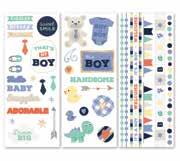 Hello Baby Boy Stickers 3/pk