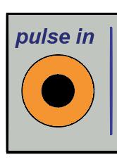 An Aux Pulse input: The Orange banana and it s associated switch: The first thing you see is a pulse input.