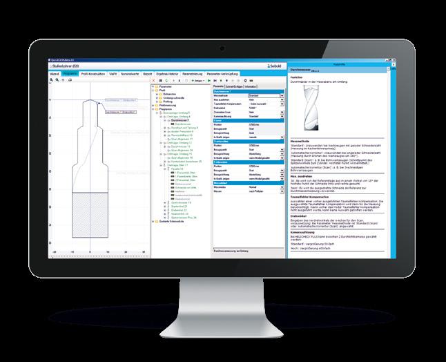 targeted feedback to the production process In-process quality control with automatic tolerance compensation Software Quick Check Modular QCM tool standard measuring technology software QCM Order