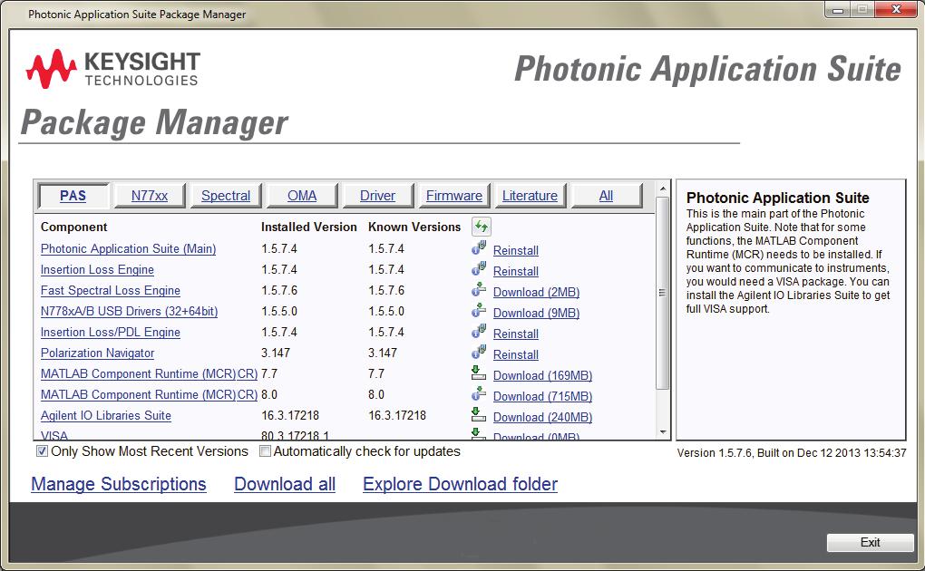 02 Keysight N7700A Photonic Application Suite - Brochure N7700A Photonic Application Suite The N7700A Photonic Application Suite is a collection of advanced and basic software tools for making