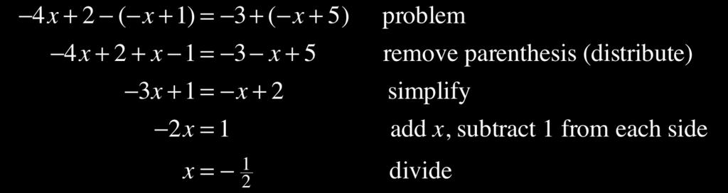 Commonl, the first steps are to remove parenthesis using the Distributive Propert and then simplif b