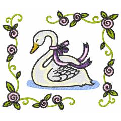 Romance Queen Musical Swan Harp Princess Design# 49392 Design#