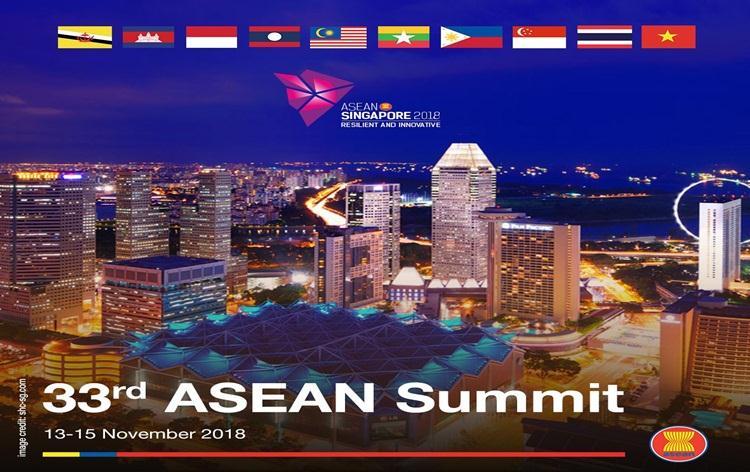 CONFERENCES & SUMMITS 33 rd ASEAN Summit begins in Singapore Prime Minister of Singapore, Lee Hsien Loong is the Chairman of the Summit It will continue till 15th November along with other related