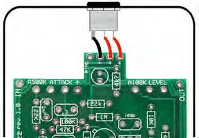 Connect the SLEEVE of the DC adapter jack to the eyelet on the PCB labeled + farthest to