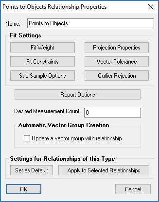 SPATIALANALYZER USER MANUAL Improved Properties Control for Relationships Relationships are very powerful tools with many settings.