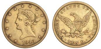 800-1,000 32 Ten Dollars, 1843.