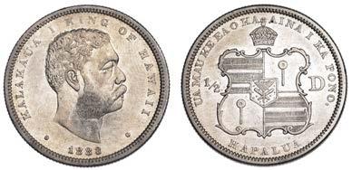 Kalakaua I, Half-Dollar, 1883 (KM 6).