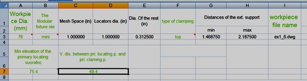 Fig. 4-18 A part of Excel