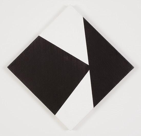 WARD JACKSON Untitled, 1966 17x17 inches acrylic on canvas Installation view WARD JACKSON Black & White Diamonds 1960s Jackson described his work during the early 1960s (from the press release for