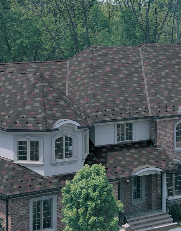 Diamond and scallop shingles can be incorporated to further distinguish the look.