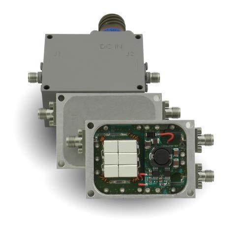 The module leverages API Technologies core competencies in low-loss filter, amplifier and mechanical design that results in a module that maximizes out of band rejection while minimizing system noise