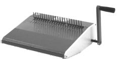 HD-4470 Comb opener The comb opener will bind books up to 2 (51mm) thick and 14 (Euro 13 ) wide.