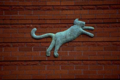Animals quite often appear in the public art works in Glasgow.