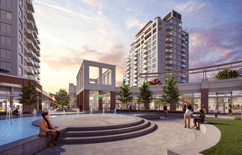 OPPORTUNITY Miramar Village is a new development by Bosa Properties located at the top of the Semiahmoo Peninsula in White Rock.