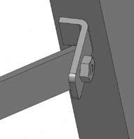 the short shank bushings. Secure each joint with one 3/4 bolt and lock nut.